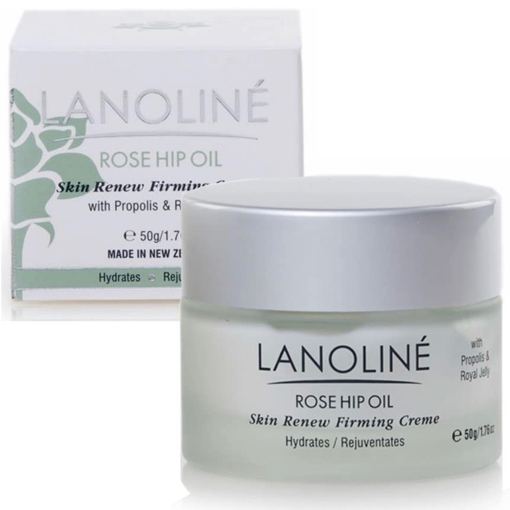 New Lanoliné Rose Hip Oil Skin Renew Firming Cream 1.76 oz